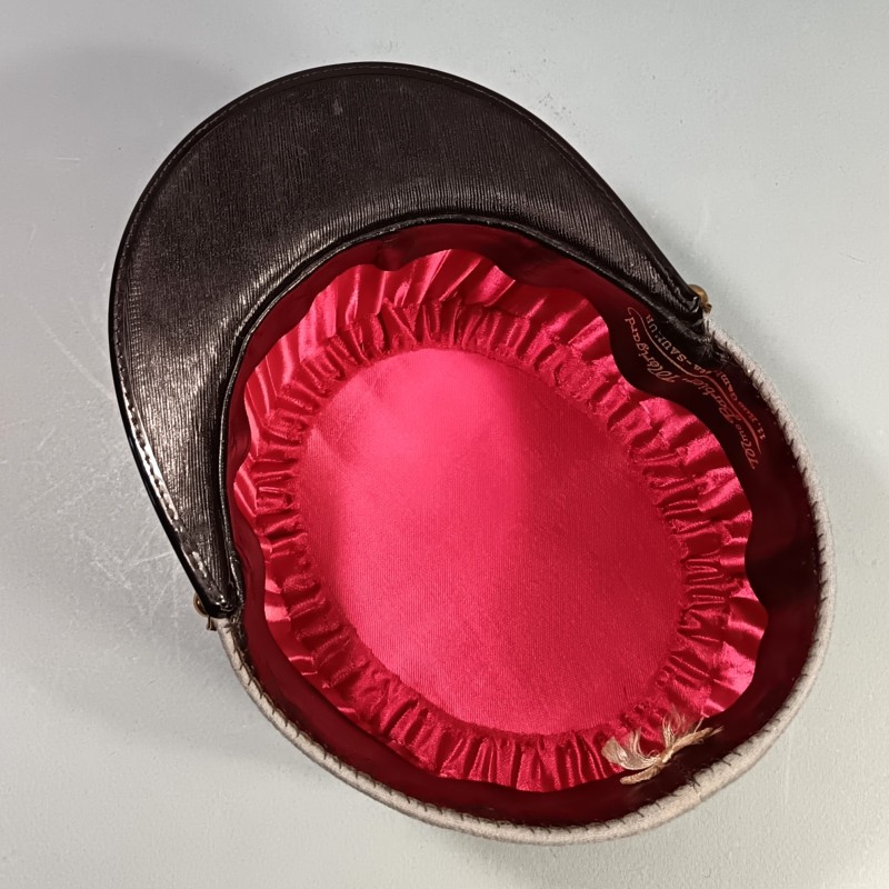 KEPI DE CAVALERIE TROUPE SPAHIS ALGERIENS OU RSA ANNEES 1950 - 1960 TAILLE 55 FABRICATION BARBIER-MERIGARD SAUMUR